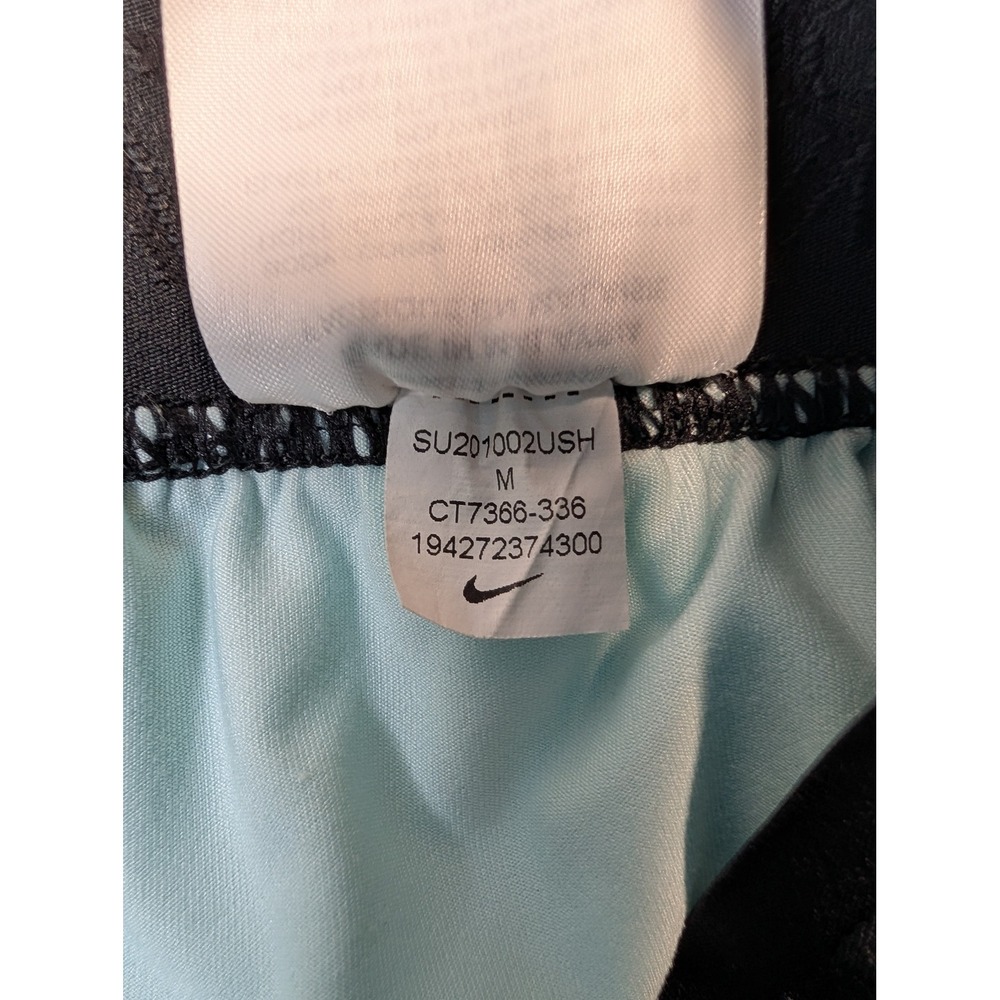 Nike Womens‎ Air Running Shorts Medium Teal Black CT7366-336 - Picture 6 of 9